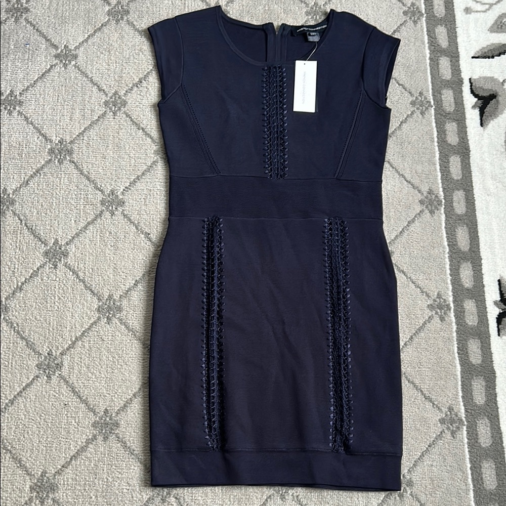 French Connection Navy Midi Dress